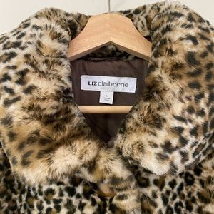 Vintage Liz Claiborne Leopard print Jacket